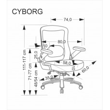 Biroja krēsls CYBORG